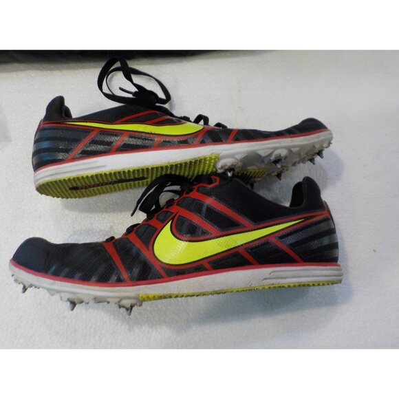 Nike Track & Field Women's Racing Spikes Shoes Black/Red/Charteuse Size 6 - Picture 2 of 7